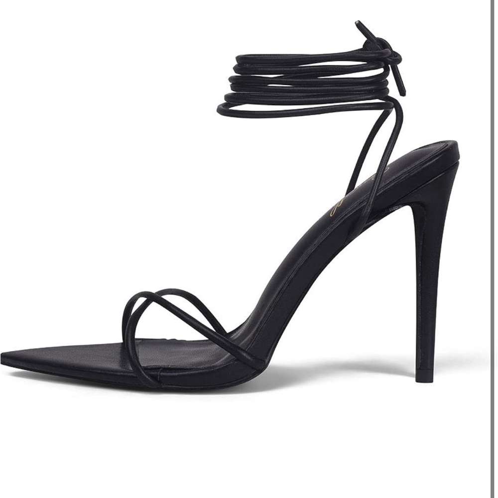 Black Strappy Heels